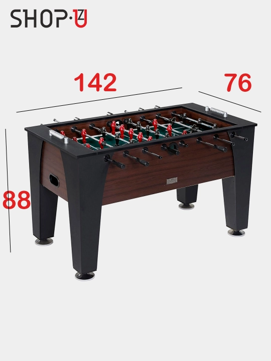 Oyoqchali stol usti hockey / futbol kikeri, 50x29 sm / 120x61x80sm / 142x76x88sm