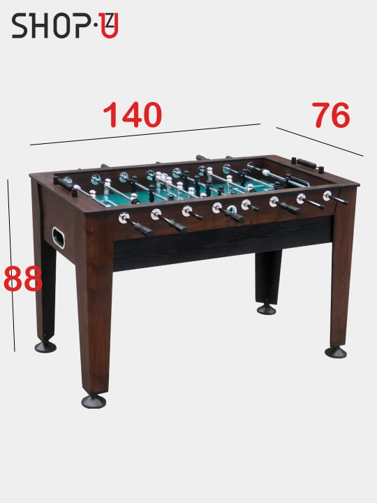 Oyoqchali stol usti hockey / futbol kikeri, 50x29 sm / 120x61x80sm / 142x76x88sm
