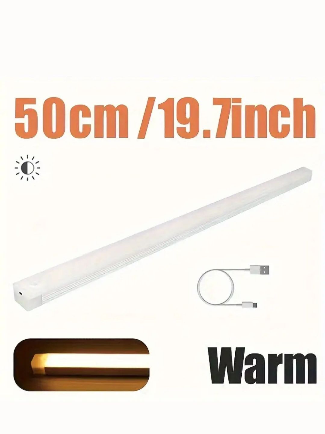 Harakat sensori, USB zaryadlash, simsiz tungi chiroqli LED chiroq