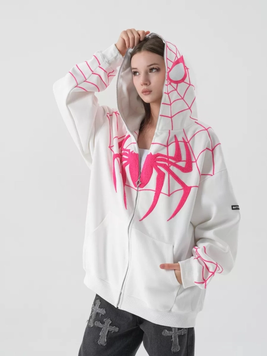 Xudi zip Unisex, o‘rgimchak odam, paxtadan, katta, unisex, marvel, XB, unisex