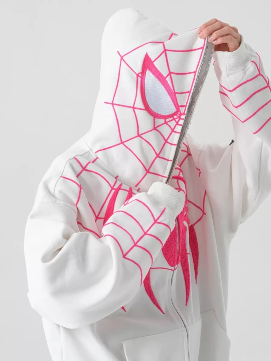 Xudi zip Unisex, o‘rgimchak odam, paxtadan, katta, unisex, marvel, XB, unisex