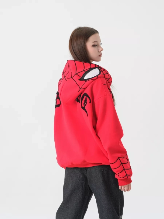 Xudi zip Unisex, o‘rgimchak odam, paxtadan, katta, unisex, marvel, XB, unisex