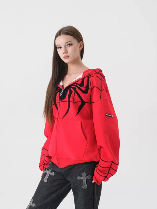 Xudi zip Unisex, o‘rgimchak odam, paxtadan, katta, unisex, marvel, XB, unisex
