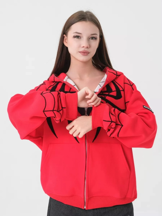 Xudi zip Unisex, o‘rgimchak odam, paxtadan, katta, unisex, marvel, XB, unisex