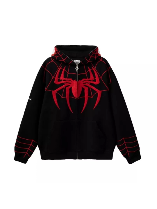 Xudi zip Unisex, o‘rgimchak odam, paxtadan, katta, unisex, marvel, XB, unisex