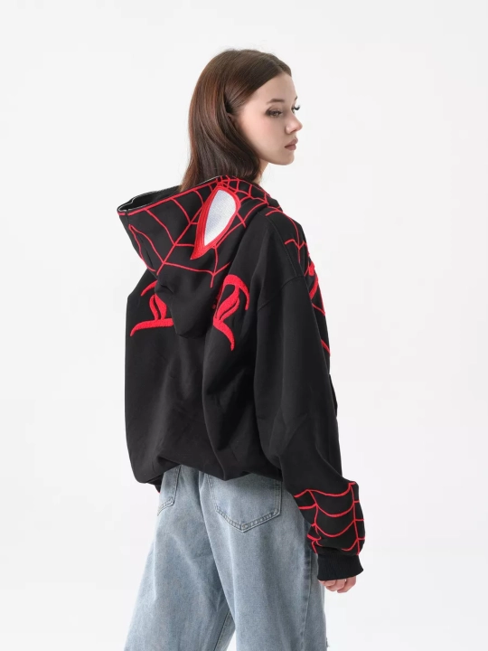 Xudi zip Unisex, o‘rgimchak odam, paxtadan, katta, unisex, marvel, XB, unisex