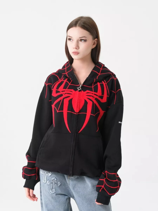 Xudi zip Unisex, o‘rgimchak odam, paxtadan, katta, unisex, marvel, XB, unisex