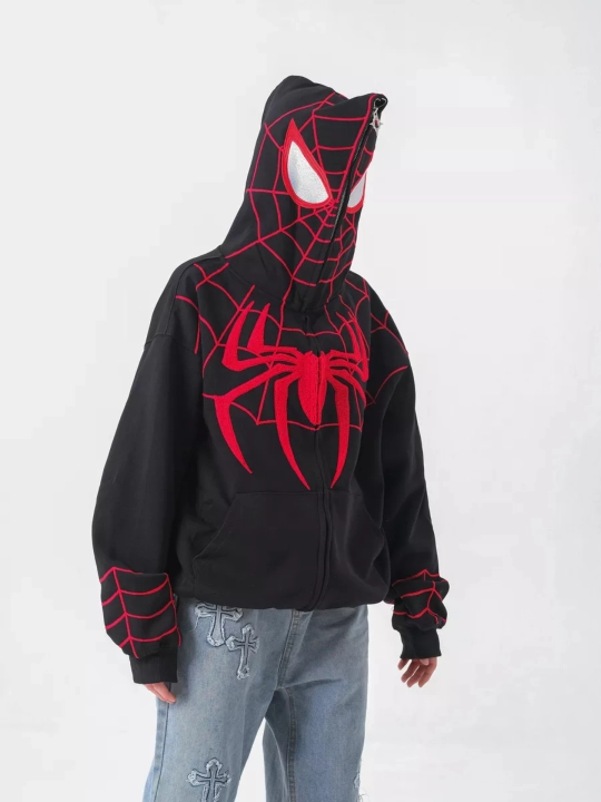 Xudi zip Unisex, o‘rgimchak odam, paxtadan, katta, unisex, marvel, XB, unisex