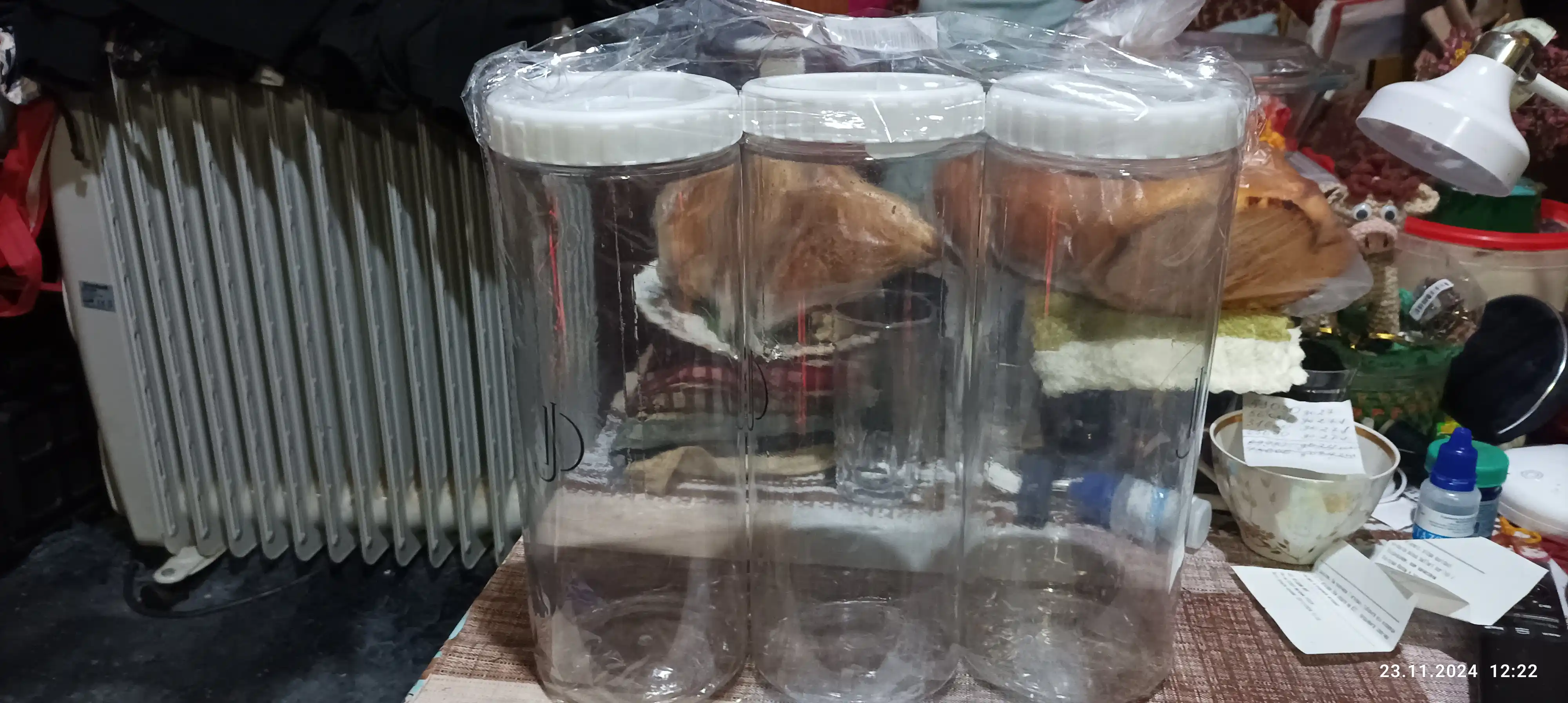 Контейнер для хранения сухих и сыпучих продуктов, 3 шт, 1.5 л