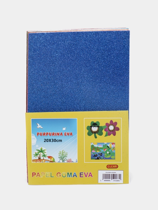 Yaltiroq rangli qog'oz, Purpurina eva, A3 va A4, 10 dona