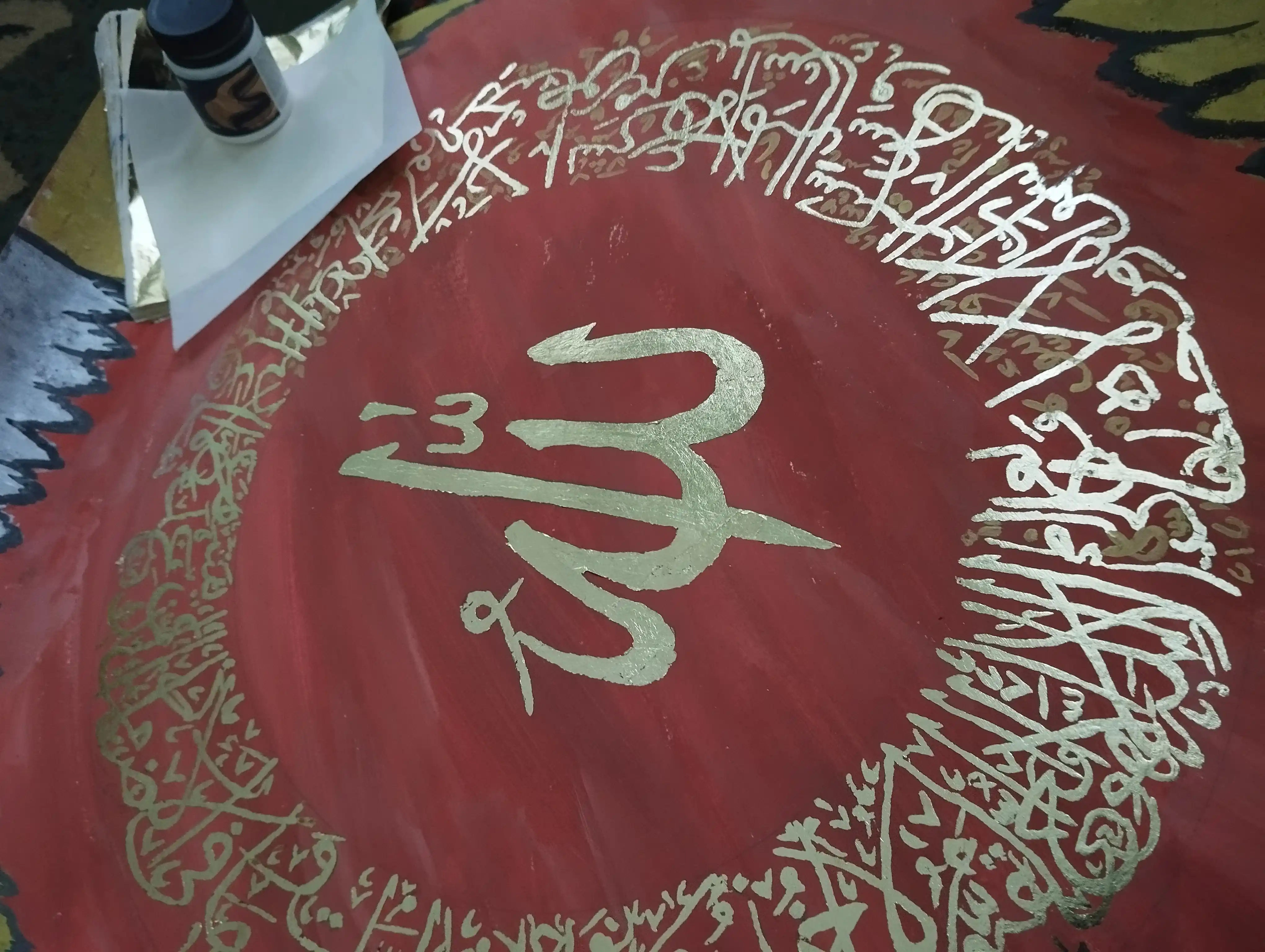 Поталь для золочение, сусальное золото, 100 листов, 15 x 15