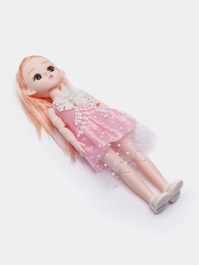 Кукла "Dreamy Bay Lovely Fashion" в платье, с любимцами, коляской, аксессуарами - 