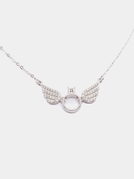 Ayollar Uchun Osmon qanotlari zanjiri Sterling 925-proba Kumush "ALIXANDRA" brendi Koreya