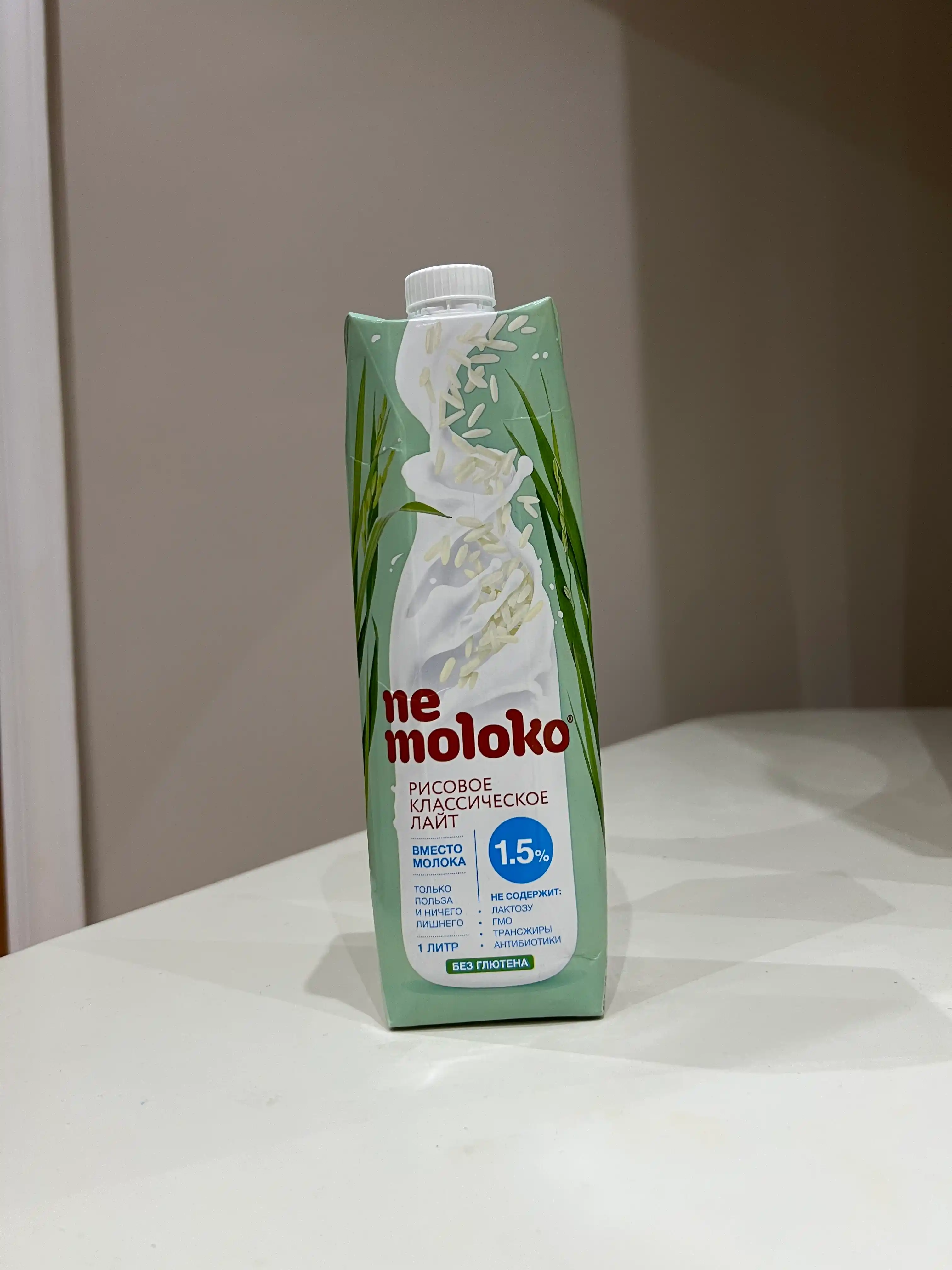 Напиток рисовый классический Nemoloko Лайт 1,5%, 1 л