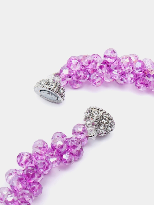Choker va bilaguzuk, marjon, kristalli marjon, bijuteriya