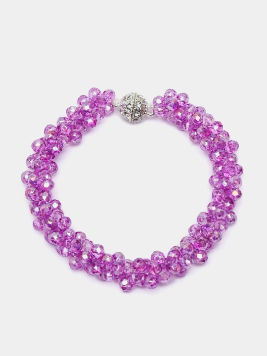 Choker va bilaguzuk, marjon, kristalli marjon, bijuteriya