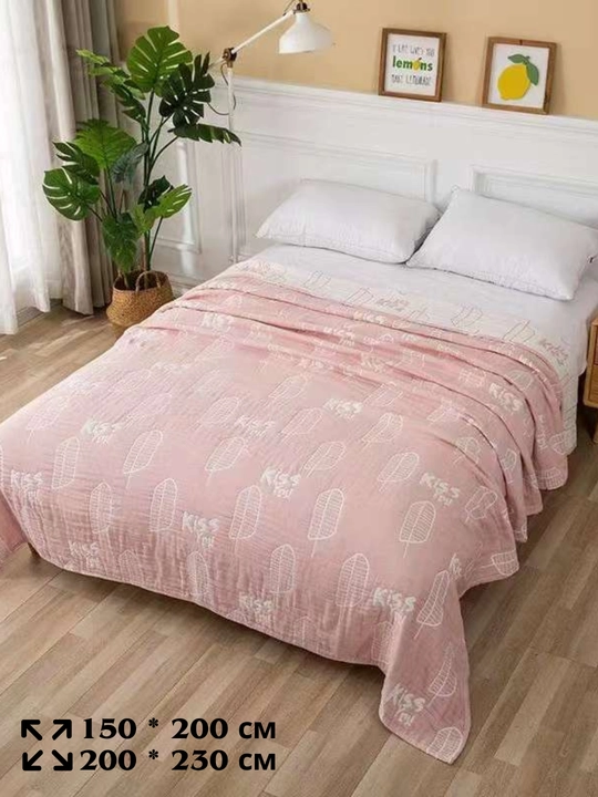 Yopinchiq paxtadan 100%, 4 qavatli, 150*200 sm, 200*230 sm - 