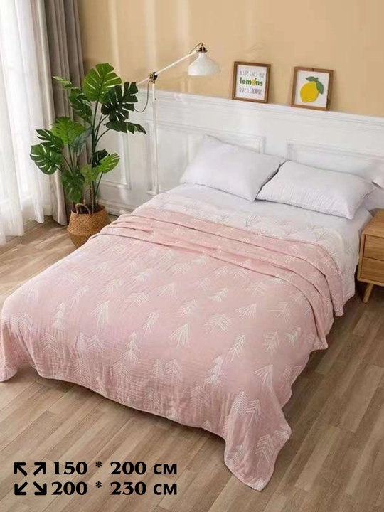 Yopinchiq paxtadan 100%, 4 qavatli, 150*200 sm, 200*230 sm - 