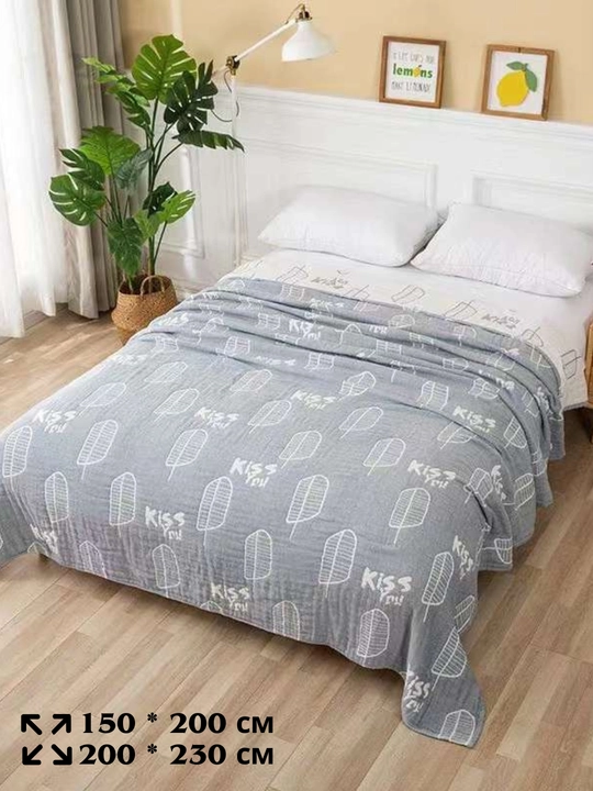 Пледы на кровать, из хлопка 100%, 4 слоев, 150*200 см, 200*230 см - 