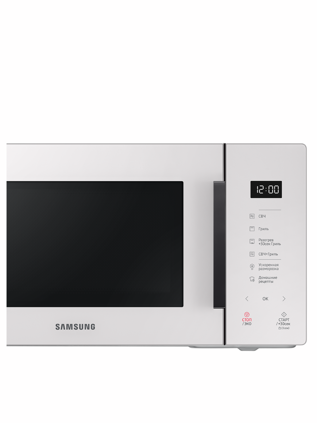 Микроволновая печь Samsung MG23T5018AE/UZ, 23 л, 800 Вт, гриль, сенсорная