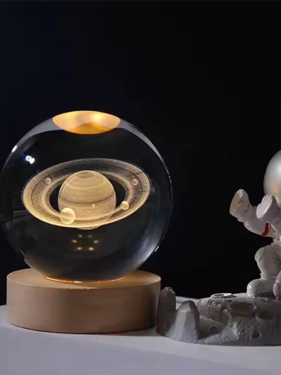 Хрустальный шар ночник 3D, анти стресс, настольный светильник, 6-8 см, лампа LED