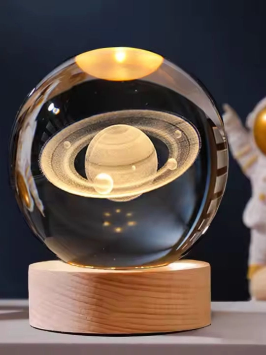 Хрустальный шар ночник 3D, анти стресс, настольный светильник, 6-8 см, лампа LED