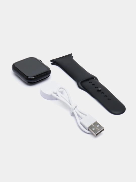 Smart soat BIG T800 Pro Max, iOS, Android uchun, simsiz zaryadlash bilan, 45 mm