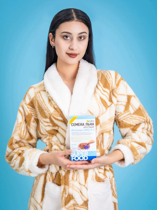 Zig‘ir urug‘i "qarsildoq" 300 g, manba Omega 3