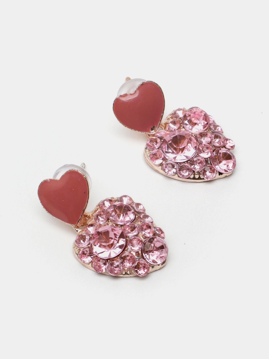 Серьги женские в форме сердца