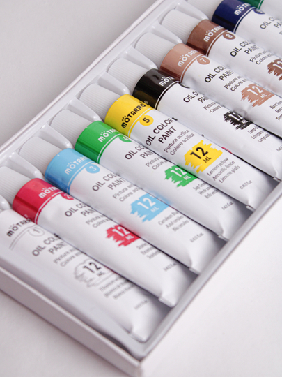 MOTARRO Moyli bo‘yoqlar (Oil Paint) 12 ta rang, 12 ml, 1,5×10 sm, Lightfast, professional - 