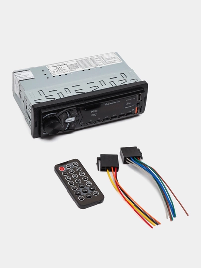 Автомобильная магнитола PIONEER pro, Bluetooth, MP3, USB, пульт дистанционного управления, радио — SVETMAG-PIONERM-ЗЕЛЕН