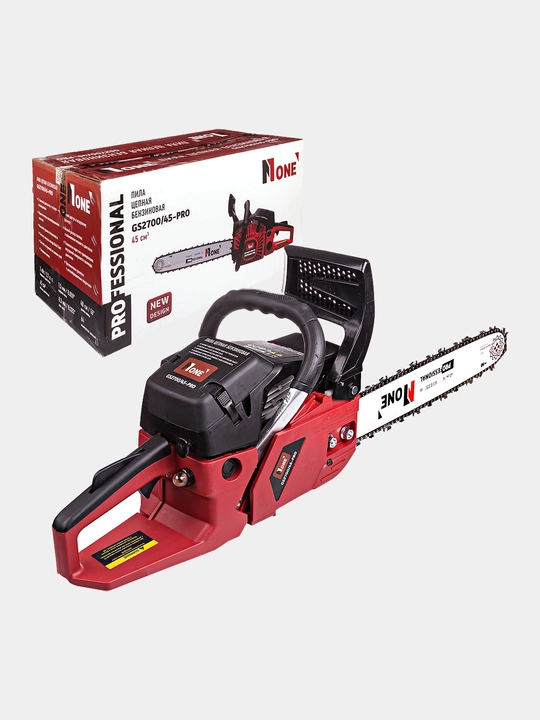 Бензопила NUMBER ONE GS2700/45-PRO, 2700 Вт, 2.7 л.с., шина 40 см, цепная, бензиновая