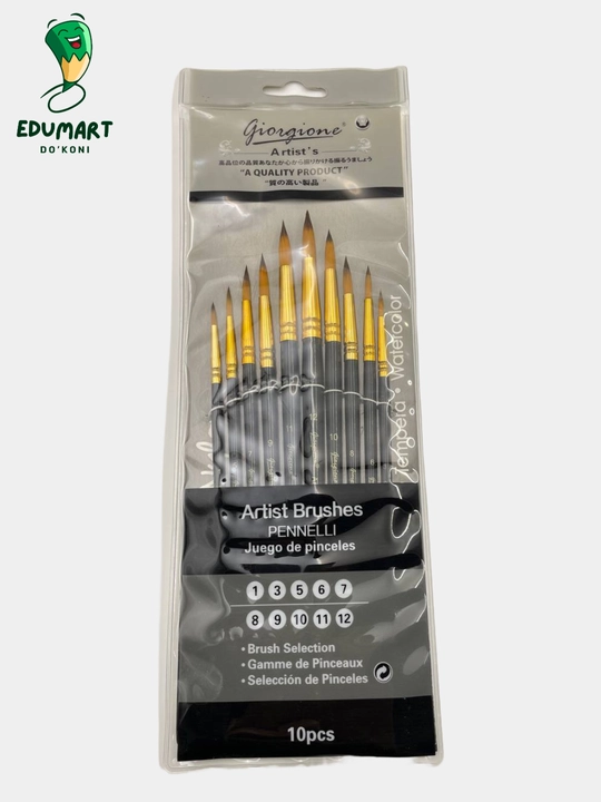 Professional akvarel kistochkalari, 10 dona, Giorgione - 