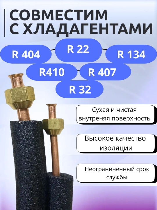 Медная трубка, комплект труб для монтажа кондиционера