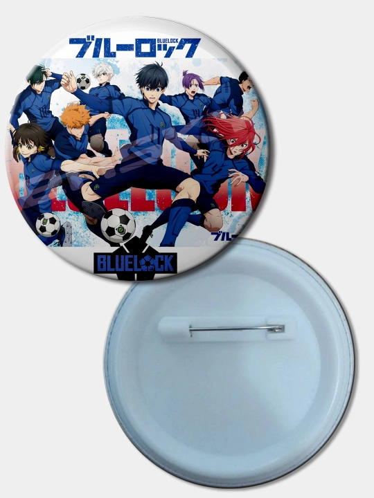Anime muxlislari uchun nishon "Moviy qamoqxona" Blue Lock