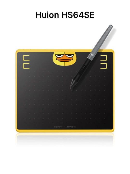 Графический планшет Huion HS64,HS64SE, специальное издание, 6.3*4 дюйма, micro USB, чёрный