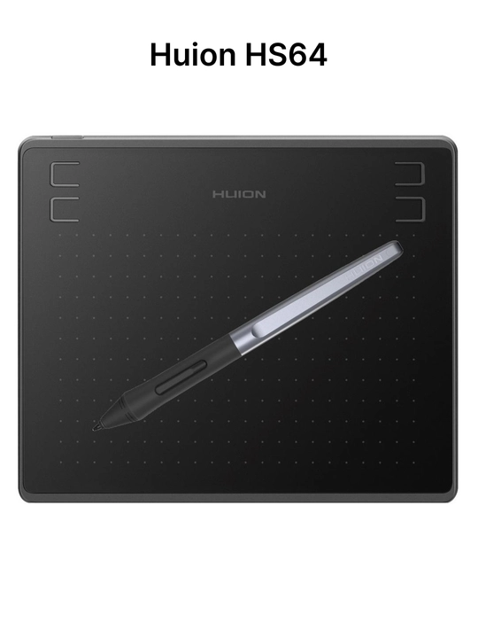 Графический планшет Huion HS64,HS64SE, специальное издание, 6.3*4 дюйма, micro USB, чёрный