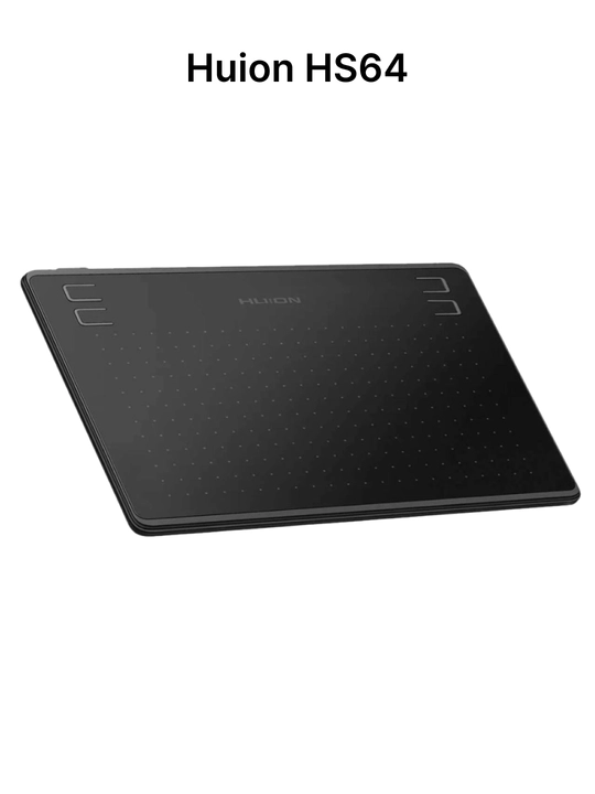 Графический планшет Huion HS64,HS64SE, специальное издание, 6.3*4 дюйма, micro USB, чёрный