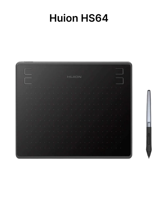 Графический планшет Huion HS64,HS64SE, специальное издание, 6.3*4 дюйма, micro USB, чёрный