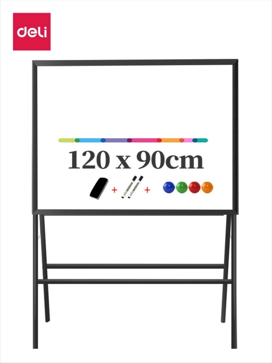 Doska oq stend bilan Deli 8784, 90 * 120 sm - 
