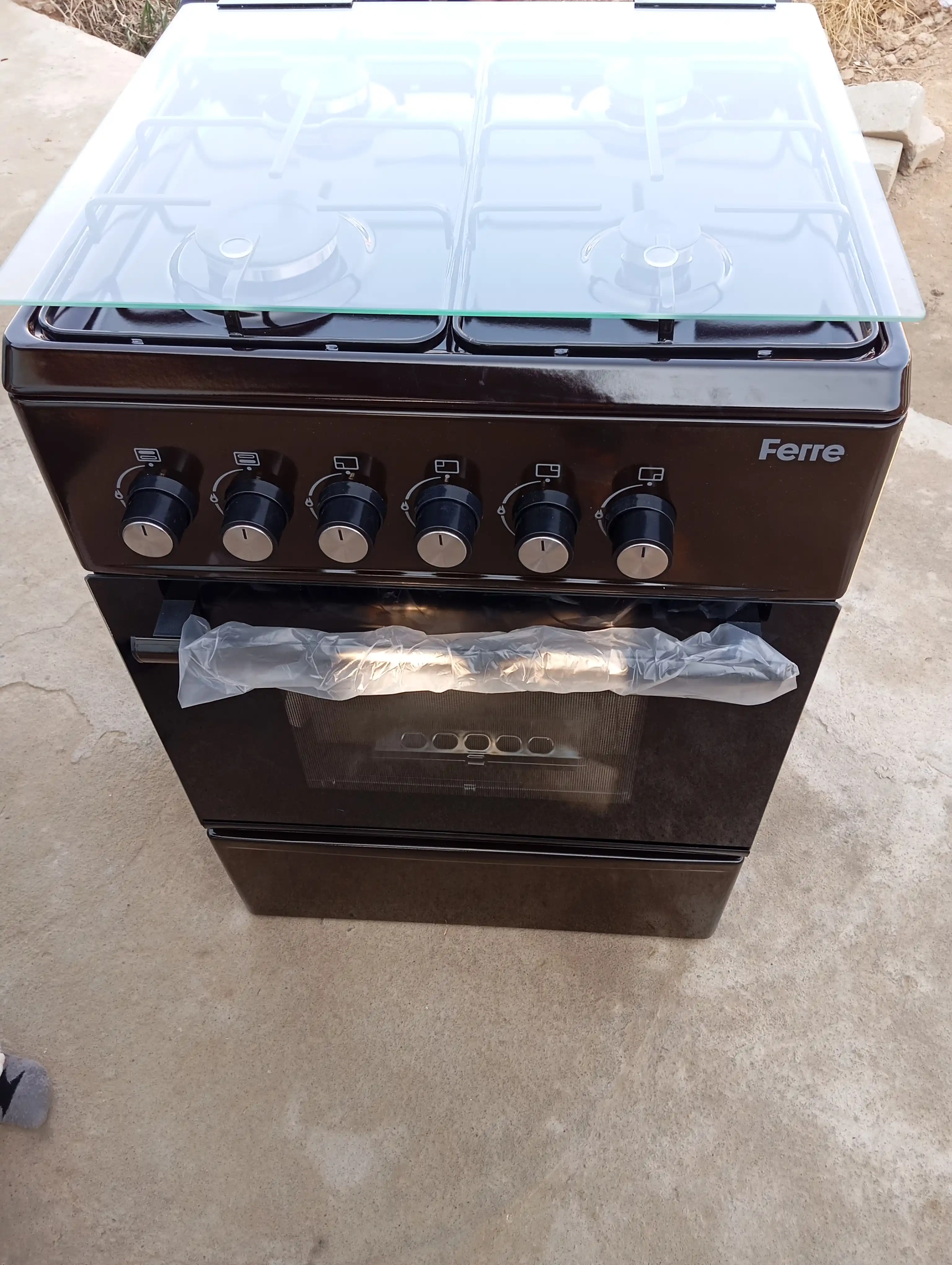 Gaz plita FERRE-LP 60G 40 DB-ECO va W-ECO, 57 litr, 4 gaz konfokalar