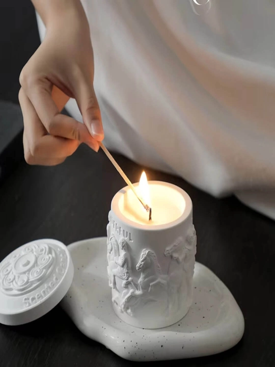 CANDERFUL magnoliya hidli aromatik sham 110 g, keramik idishda