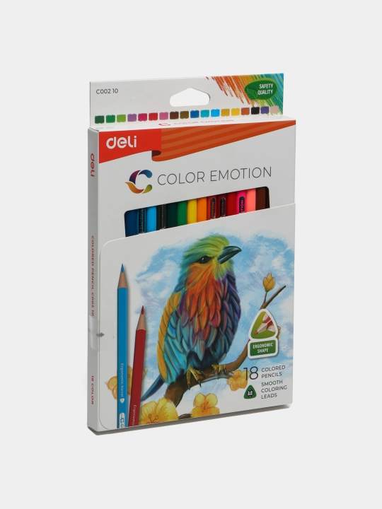 Карандаши цветные 18 цветов, Deli 00210 - 