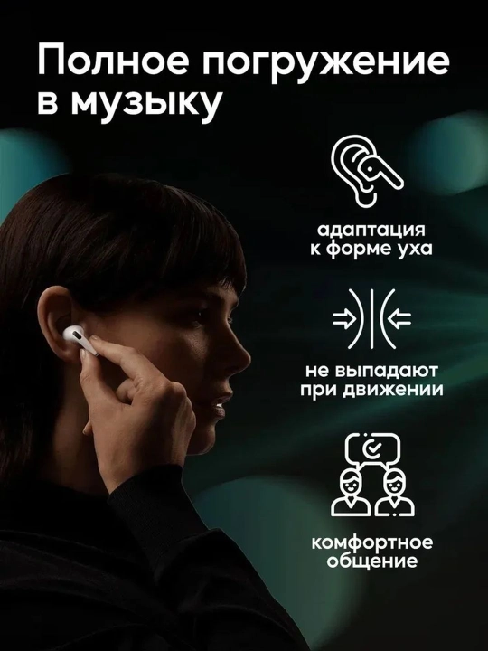 Simsiz Pods Pro quloqchinlari, zaryadlovchi qutili, sensor boshqaruvli, Lux nusxasi