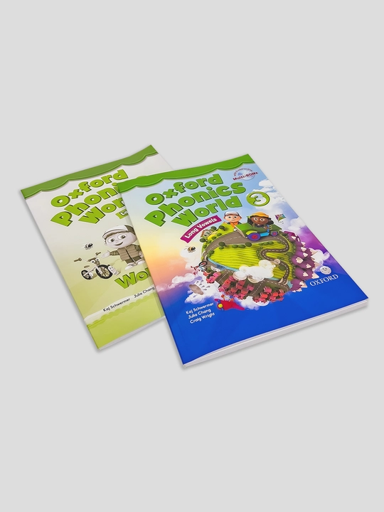 Oxford Phonics World 1, 2, 3, 4, 5, Classbook+Workbook, A4 format