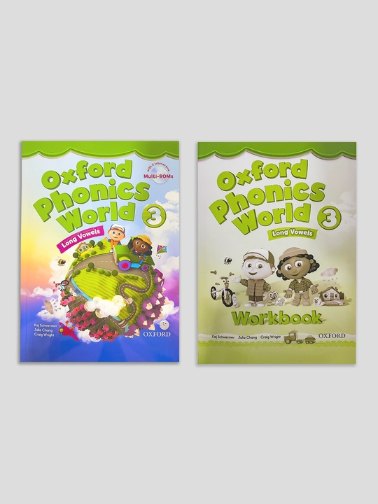 Oxford Phonics World 1, 2, 3, 4, 5, Classbook+Workbook, A4 format