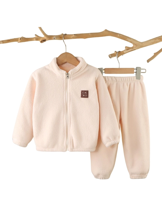 Bolalar uchun issiq va yumshoq kiyim toplami Bubble Fleece
