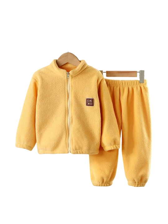 Bolalar uchun issiq va yumshoq kiyim toplami Bubble Fleece