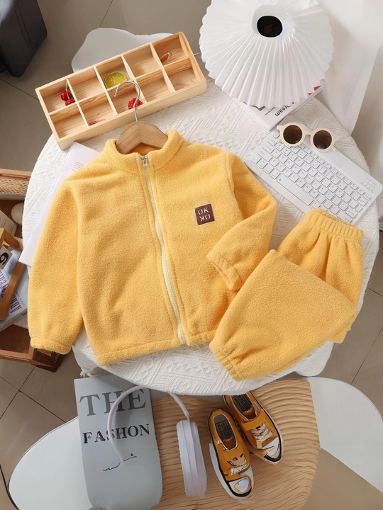 Bolalar uchun issiq va yumshoq kiyim toplami Bubble Fleece