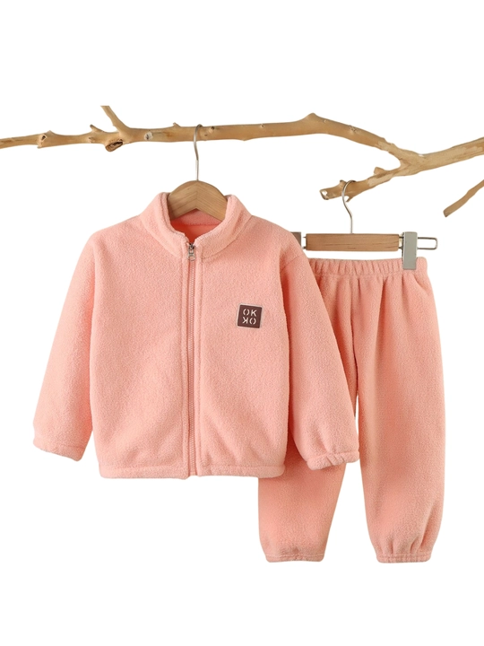 Bolalar uchun issiq va yumshoq kiyim toplami Bubble Fleece